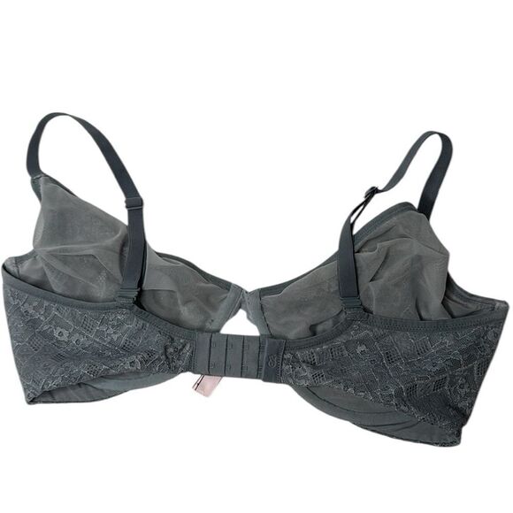 Victoria Secret Body By Victoria Underwire Unlined Plunge Grey Bra. Size 38DDD. - Picture 4 of 8